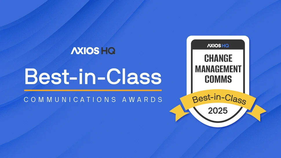 Change Management Comms — Best-in-Class 2025
